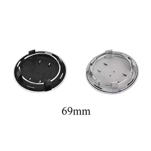 ฝาครอบล้อแบบ Snap-On ขนาด 60 มม. 61 มม. 68 มม. 69 มม. วัสดุพลาสติกเคลือบโครเมียม สำหรับรถยนต์ออดี้ - Product Image 2