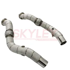 Tubo de escape de acero inoxidable de alto flujo para Maserati Ghibli