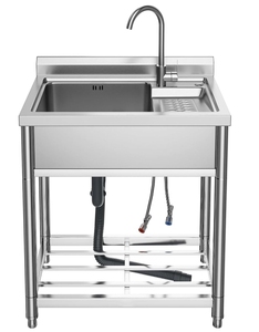 Một bồn rửa tay bằng thép không gỉ chống ăn mòn và chất lượng cao trong nhà bếp - Product Image 2