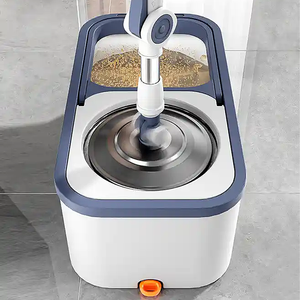 Joybos sàn làm sạch lau 360 độ xoay ma thuật quay thép không gỉ lau ống bán buôn Brite siêu khô ướt tốt nhất giẻ lau sàn - Product Image 6