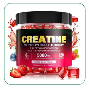 VitaSpring OEM Preentrenamiento 5g Aumento de Energía Creatina Monohidrato Gummy Suplemento Sin Azúcar Creatina Gummies - Product Image 1
