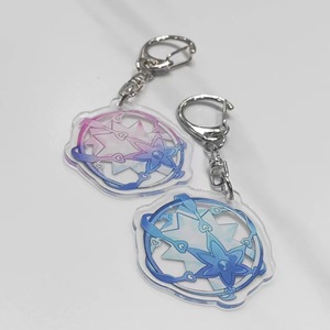 Wowei trò chơi genshin tác động nhân vật hai mặt vướng víu Acrylic Laser Keychain Mặt dây chuyền Túi Quà Tặng quyến rũ - Product Image 4