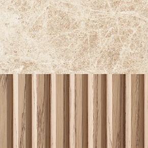 Light Oak/ Crema Emperador Marble