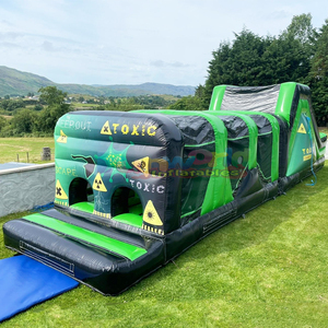 Pista de obstáculos inflable, peligrosa y tóxica, castillo inflable con obstáculos para adultos - Product Image 2