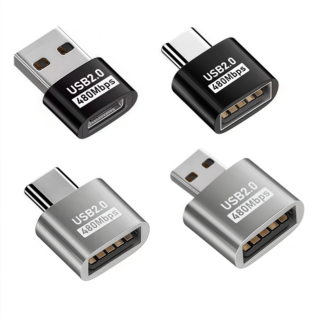 Type C Adapter Type-C USB C Female to USB2.0 USB 2.0 a Male OTG Converter Adapter Adapter Supports 10W 480Mbps Data Transfer