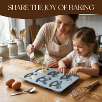 SILIKOLOVE Moule à gâteau en silicone personnalisé à 6 cavités en forme de poney, antiadhésif platine LFGB, sans BPA, 100 % silicone de qualité alimentaire