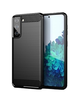 Eleganti Accessori <span class=keywords><strong>per</strong></span> Cellulari, Custodia in Silicone Opaca di Lusso con Effetto Fibra di Carbonio <span class=keywords><strong>per</strong></span> <span class=keywords><strong>Samsung</strong></span> Galaxy S21 S22 S23 S24 S25 S26 - Product Image 1