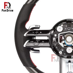 Accesorios de Mejora para Automóviles, <span class=keywords><strong>Volante</strong></span> de Fibra de Carbono para Mercedes Benz <span class=keywords><strong>AMG</strong></span> CLS W218 W219 550 500 Clase C W205 W204 Clase G S W221 - Product Image 2