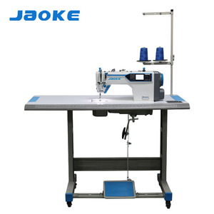 Upgraded Industrial Computerized Lockstitch Machine-<b>Stepper</b> 3 Auto Functions Flat-Bed Iron Design Automatic Lubrication - Product Image 4