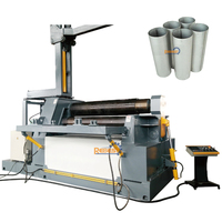 W12 Series CNC 4 tipos de rodillos de la máquina de laminación en la placa de metal Máquina de laminación CNC Automática Máquina dobladora de 4 rollos