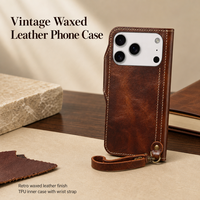 Étui de téléphone portefeuille en cuir véritable de luxe gaufré multicolore pour la série S26, antichoc en TPU