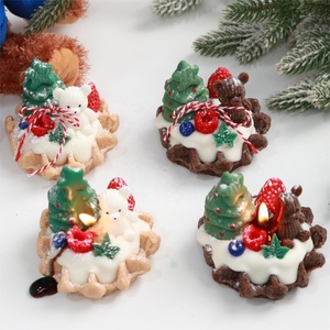 Low MOQ wholesale Xmas gift ideas chrtismas candles with gift box Cookie candle soy scented candle luxury