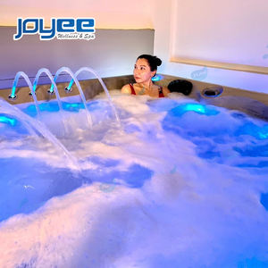JOYEE <span class=keywords><strong>Prix</strong></span> <span class=keywords><strong>d</strong></span>'usine <span class=keywords><strong>Spa</strong></span> Jacuzzi extérieur de grande taille pour 5 personnes Bain à remous avec massage et oreillers - Product Image 3