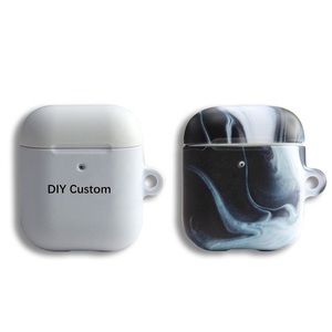Vente en gros <span class=keywords><strong>personnalisable</strong></span> Sublimation 3D housse de protection vierge pour AirPods 1/2 DIY étui pour écouteurs sans fil en plastique - Product Image 2