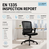 Chaise de bureau ergonomique confortable à dossier haut en maille pour usage commercial et directionnel