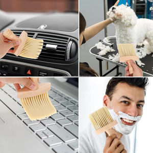 Brosse à cheveux personnalisée avec logo pour barbier, brosse à dépoussiérer le cou pour la coupe de cheveux, brosse douce pour nettoyer le cou à domicile, outil professionnel de salon - Product Image 5