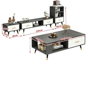 Mueble de <span class=keywords><strong>TV</strong></span> de lujo Simple <span class=keywords><strong>y</strong></span> moderno, pequeño <span class=keywords><strong>y</strong></span> estrecho para dormitorio principal, combinación de mesa de centro, <span class=keywords><strong>muebles</strong></span>, armario de suelo accesible para - Product Image 5