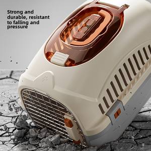 <span class=keywords><strong>Transport</strong></span> fournitures pour animaux de compagnie détachable extérieur Portable Portable chat Cage PP plastique ventilé Air <span class=keywords><strong>Transport</strong></span> boîte chat chien sac à dos - Product Image 3