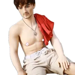 muscular lifelike naked TPE silicone male sex doll for gay man women