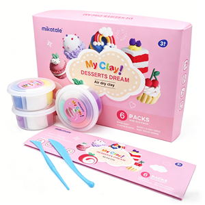 MIKATALE <b>Eid</b> Al-Fitr Dream Dessert Theme Air Dry Super Light Weight Foaming Clay Easy-to-Sculpt High Quality <b>Gift</b> <b>Box</b> - Product Image 1