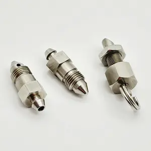 CNC machining parts custom high pressure stainless steel straight double ferrule compression pipe joint