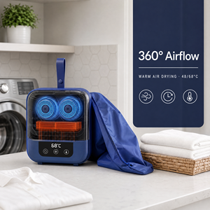 Séchoir à <span class=keywords><strong>linge</strong></span> portable pliable à double ventilateur <span class=keywords><strong>Pro</strong></span>, séchage rapide à haute pression d'air, idéal pour la maison, l'appartement <span class=keywords><strong>et</strong></span> les voyages - Product Image 1