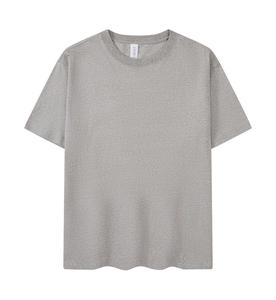 Venta al por mayor de algodón de manga corta de alta calidad en blanco logotipo personalizado básico suelto entrenamiento cuello redondo Simple camiseta de gran tamaño