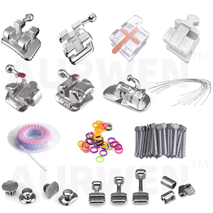 AURWEN Cuidado Bucal, Brackets de Acero Inoxidable Autoligables Activos con Diseño de Clip de Resorte para un Control Preciso del Torque, Brackets de <span class=keywords><strong>Ortodoncia</strong></span> - Product Image 4