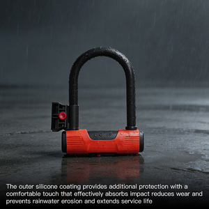 Jinda 140x200mm <span class=keywords><strong>ART</strong></span> 3 étoiles, cadenas en U haute sécurité, en alliage de fer robuste, ABS, <span class=keywords><strong>antivol</strong></span>, pour moto, vélo électrique, trottinette électrique, vélo - Product Image 4