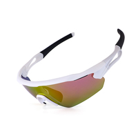Lunettes de soleil de cyclisme unisexes HUBO HB-516 à verres transparents, logo personnalisé, polarisées, 3/5 verres interchangeables, or, jaune, violet, gris