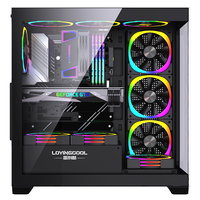 LOVINGCOOL Nouveau Style Boîtier PC Tour ATX HD USB3.0 Verre Trempé pour Ordinateur de Jeu