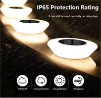 14 LED, petit boîtier ABS, étanche IP66, panneau monocristallin, batterie 600mAh, lumière solaire chaude automatique 360° pour jardin, pelouse, allée