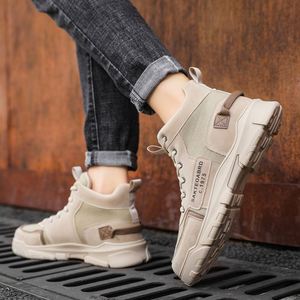 Zapatillas de deporte de invierno a prueba de agua y nieve de color sólido listas para hombre - Product Image 5
