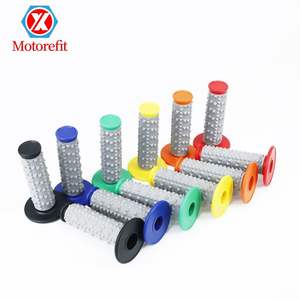 Poignée de poignée de moto 7/8 "poignées de frein en gel de caoutchouc pour moto tout-terrain Motocross - Product Image 2
