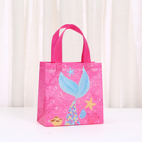 Sac à main non tissé à thème marin sac à poussière à emporter pliable étanche Souvenir d'anniversaire matériel PLA en gros