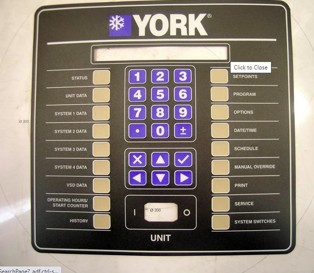 324-34930-001 Chiller Spare Parts Keypad