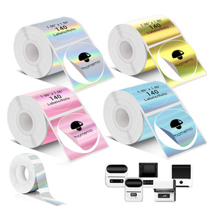 Etiquetas Adhesivas Personalizadas de 500 Piezas M110/M220, Resistentes al Agua, Acrílicas, Térmicas, Azules, para Sellado Láser, Papel de Impresión Activado por Agua, para Sobres - Product Image 2