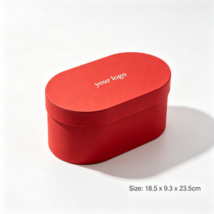 Caja <span class=keywords><strong>de</strong></span> Papel Rígida Ovalada Ecológica con Tapa, Caja <span class=keywords><strong>de</strong></span> Regalo Personalizada para Joyería, Alimentos, Dulces, Venta <span class=keywords><strong>al</strong></span> por Mayor <span class=keywords><strong>de</strong></span> Fábrica, OEM - Product Image 3