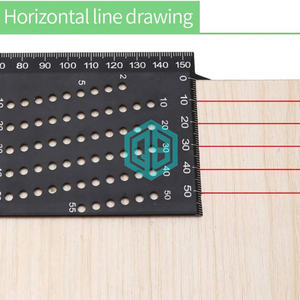 Règle d'angle en bois 3D en alliage d'aluminium de qualité supérieure QINBU et gabarit d'angle pour les projets de <span class=keywords><strong>menuisier</strong></span> à 45/90 degrés - Product Image 4