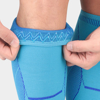 Équipement de protection sportive pour hommes et femmes avec logo personnalisé Manchon de compression pour jambes de football sans pied avec manchons de compression pour mollets