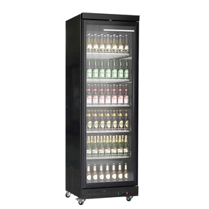 Bar en verre simple réfrigérateur affichage de boissons fraîches armoire à boissons exposition fleur refroidisseur ventilateur refroidissement réfrigérateur vertical - Product Image 1