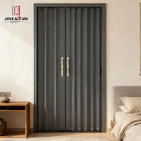 Puertas Corredizas Plegables Modernas de Aleación de Aluminio para Baño, con Malla de Acero Inoxidable
