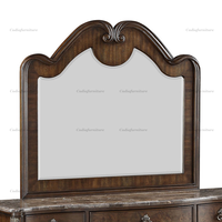 Cadre de lit américain de luxe pour lit queen, structure en bois massif, ensemble de chambre à coucher, meubles de chambre à coucher sculptés à la main pour lit king