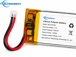 แบตเตอรี่ลิเธียมโพลิเมอร์แบบชาร์จได้ 752240 3.7V 500mAh แบตเตอรี่ LiPo แบบแพ็ค แบตเตอรี่แบบแพ็คแบบนิ่ม สำหรับอุปกรณ์ GPS อัจฉริยะแบบสวมใส่ OEM - Product Image 3
