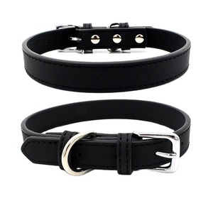 Collares de perro gruesos modernos populares de cuero duradero adecuado hecho a mano fuerte <span class=keywords><strong>collar</strong></span> de entrenamiento para perros - Product Image 1