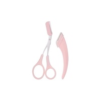 Nouveau design, rasoir pour sourcils en forme de croissant de lune, rose, blanc, violet, rasoir pour poils du corps, ensemble de grattoir pour sourcils, peigne, couteau à raser
