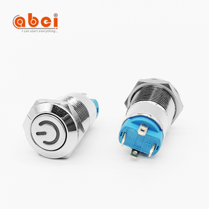 ABEI Diameter 12mm 16mm <span class=keywords><strong>on</strong></span> <span class=keywords><strong>off</strong></span> untuk lampu daya Led 5V <span class=keywords><strong>12V</strong></span> 110V tahan air Reset/menempel daya logam tombol tekan harga - Product Image 5