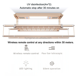 Di alta qualità del soffitto automatico vestiti Airer stendibiancheria UV retrattile balcone asciugatrice con Design pieghevole - Product Image 5