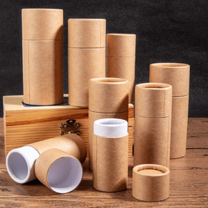 Custom Printed Biodegradable Coffee Tea Cardboard Tube Packaging Cotton Swab Cylinder <b>Box</b> Kraft Candle Paper Tube - Product Image 5