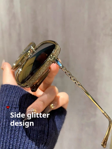 Lunettes de soleil unisexes de luxe UV400, monture en PC, style tendance de haute qualité, 6 couleurs, vente en gros - Product Image 2